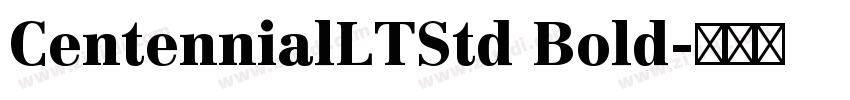 CentennialLTStd Bold字体转换